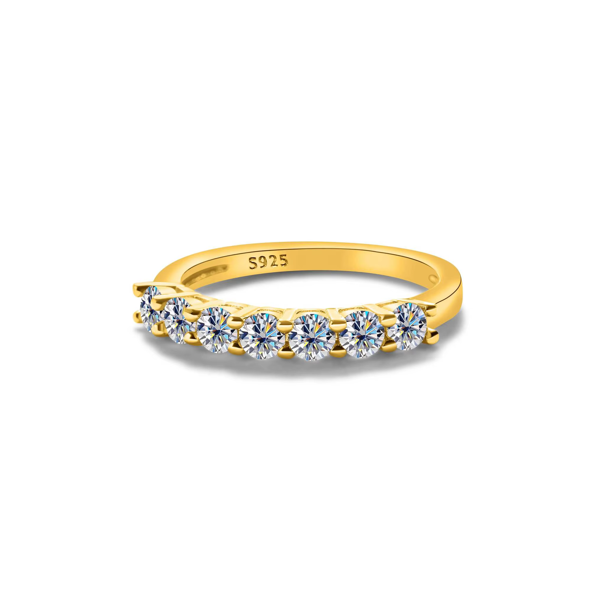Bague de fiançailles en moissanite 925 argent sterling 0,7 carat avec certificat GRA, bijoux de luxe