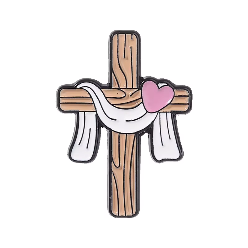 Broches émaillées Croix Catholique Jésus Vierge Marie de Guadalupe Religieuses Chrétiennes Broches d