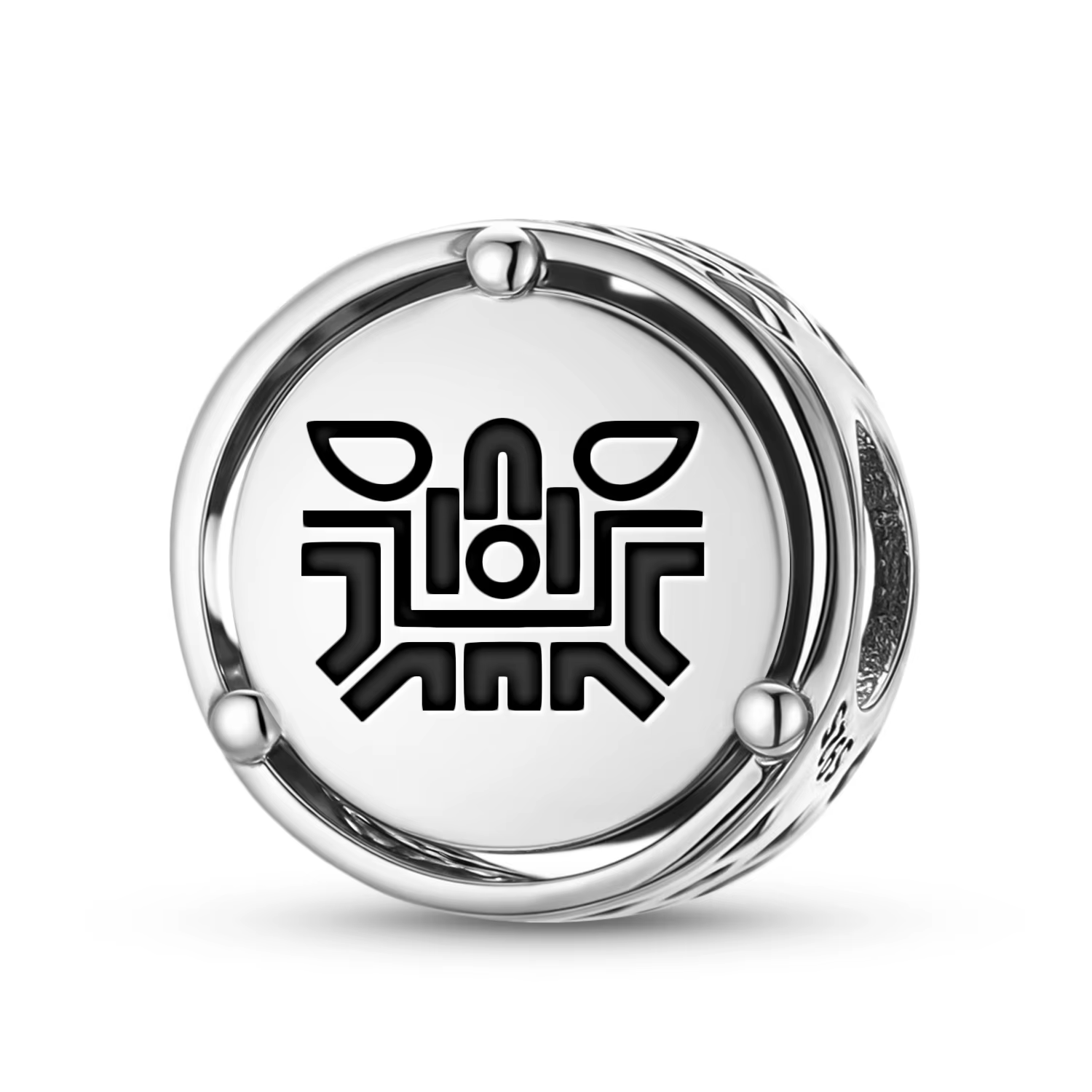 Breloque symbole aztèque Atl en argent Sterling 925, adaptée au Bracelet Original, accessoires de bi