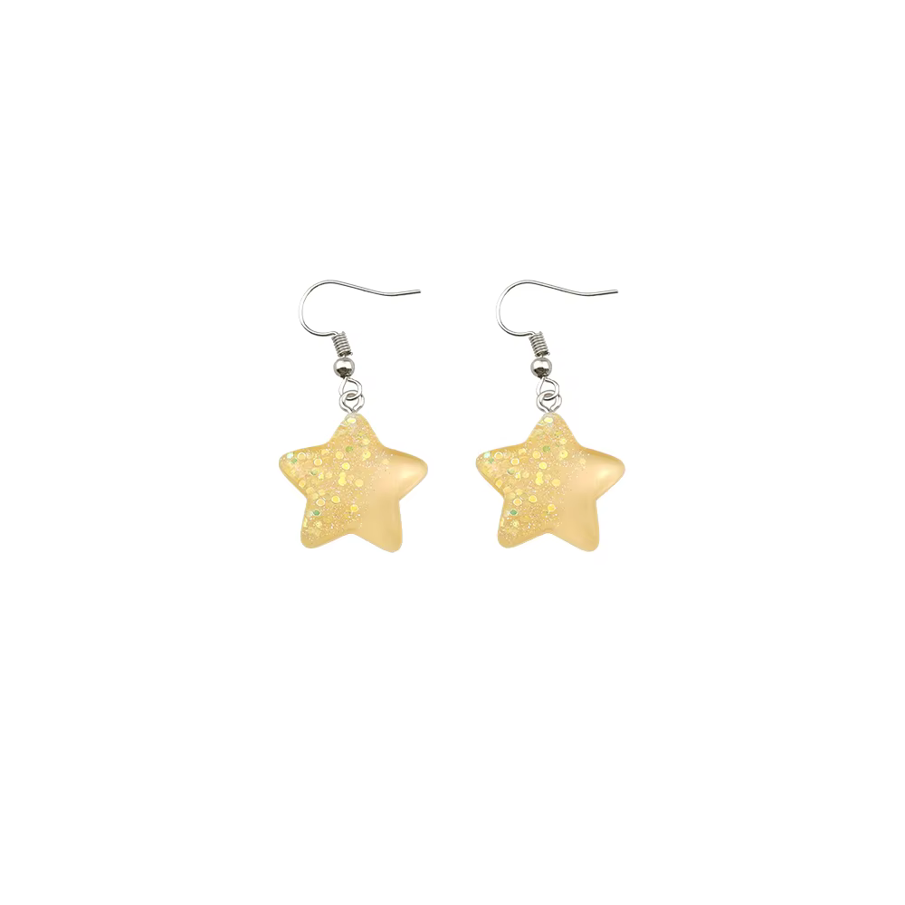 Femmes boucle d'oreille résine étoile boucles d'oreilles Costume Style à la mode enfants fille cadea