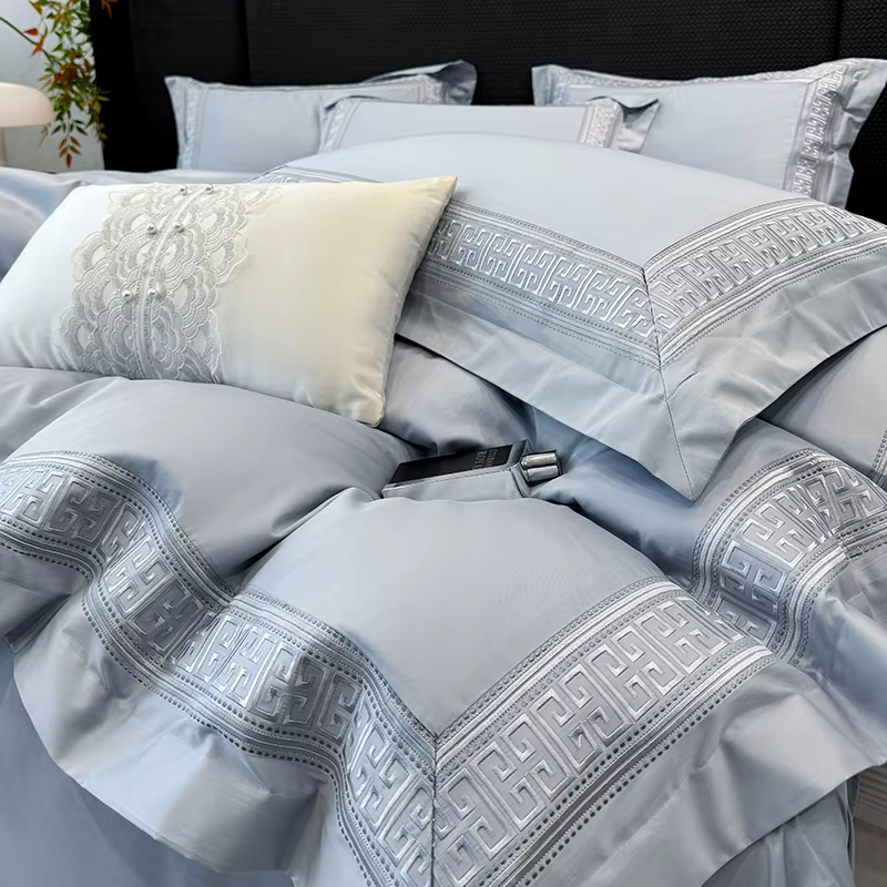 Parure de lit 100% coton pur, ensemble de literie de Style hôtel, housse de couette de luxe, feuille