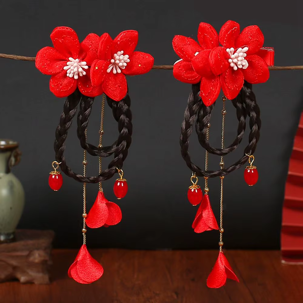 Accessoires pour cheveux de fille, pince à cheveux de Style chinois, nœud en perles, accessoires pou