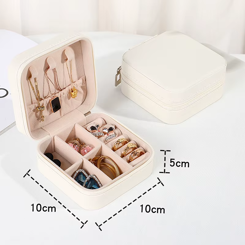 Boîte de rangement portable pour boucles d'oreilles et matiques, étui à bijoux, présentoir de voyage