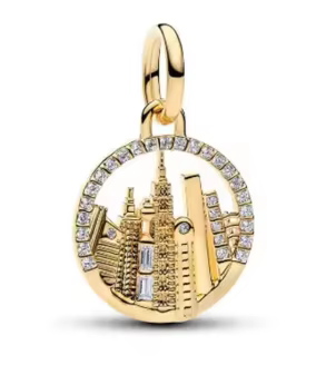Nouveaux pendentifs exquis en argent 925 plaqué or, représentant la Tour Eiffel, idéaux pour la créa
