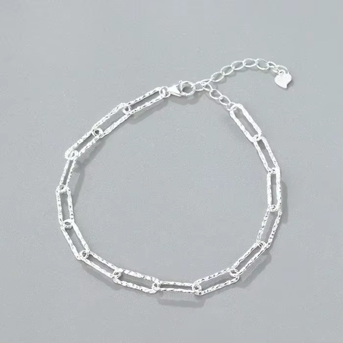 Vintage 925 en argent Sterling perle Bracelets pour femme tendance mode coréenne irrégulière perle B