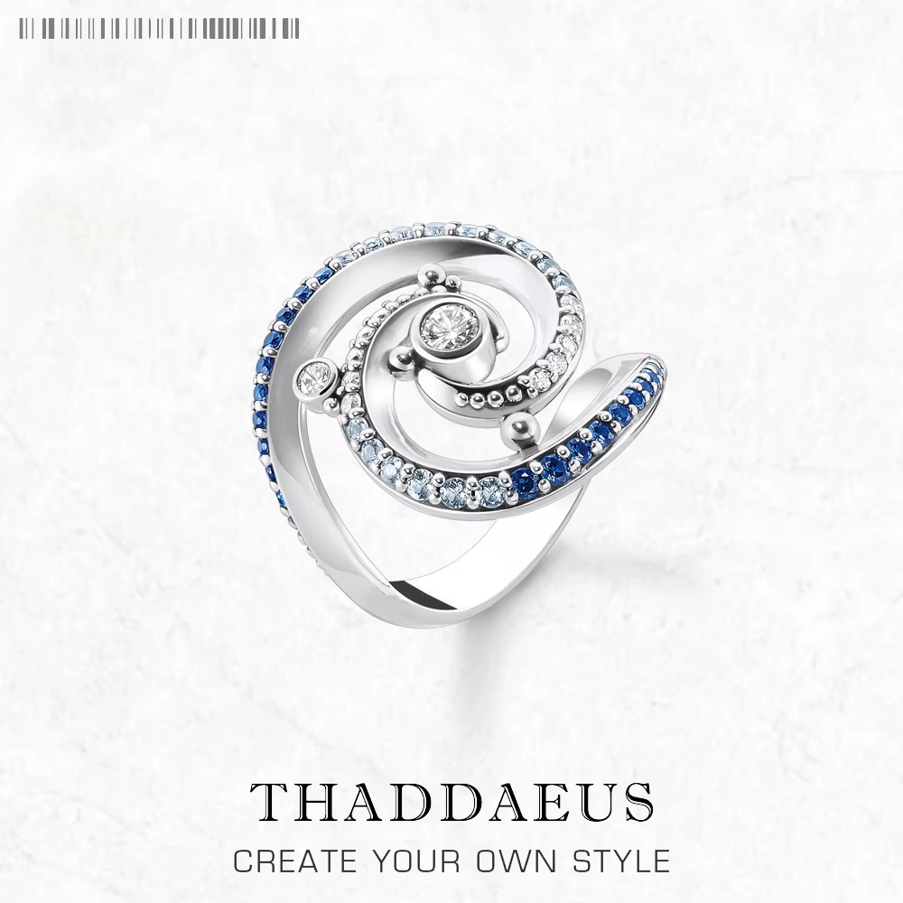 Bague ondulée en argent Sterling 2023 pur pour femmes, bijoux fins, cadeau romantique, nouvelle coll