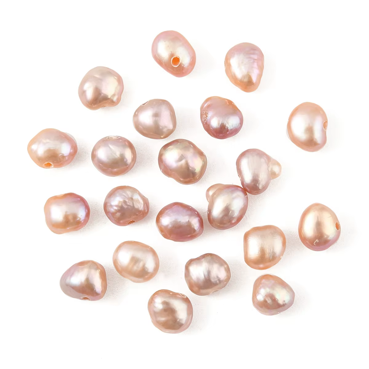 10 pièces de perles de culture d'eau douce naturelles, perles baroques Keshi pour boucle d'oreille e