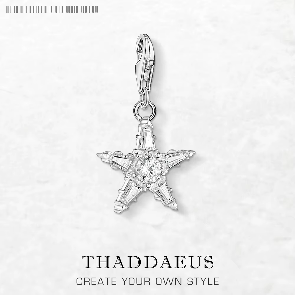 Pendentif à breloque étoile en pierre blanche, Style européen, bijoux fins pour femmes et hommes, ca