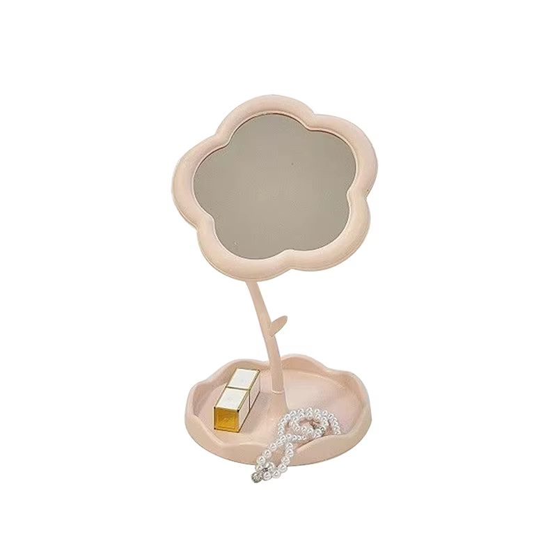 Miroir de maquillage de bureau en forme de tournesol, déhoussable et rotatif, pour la décoration int