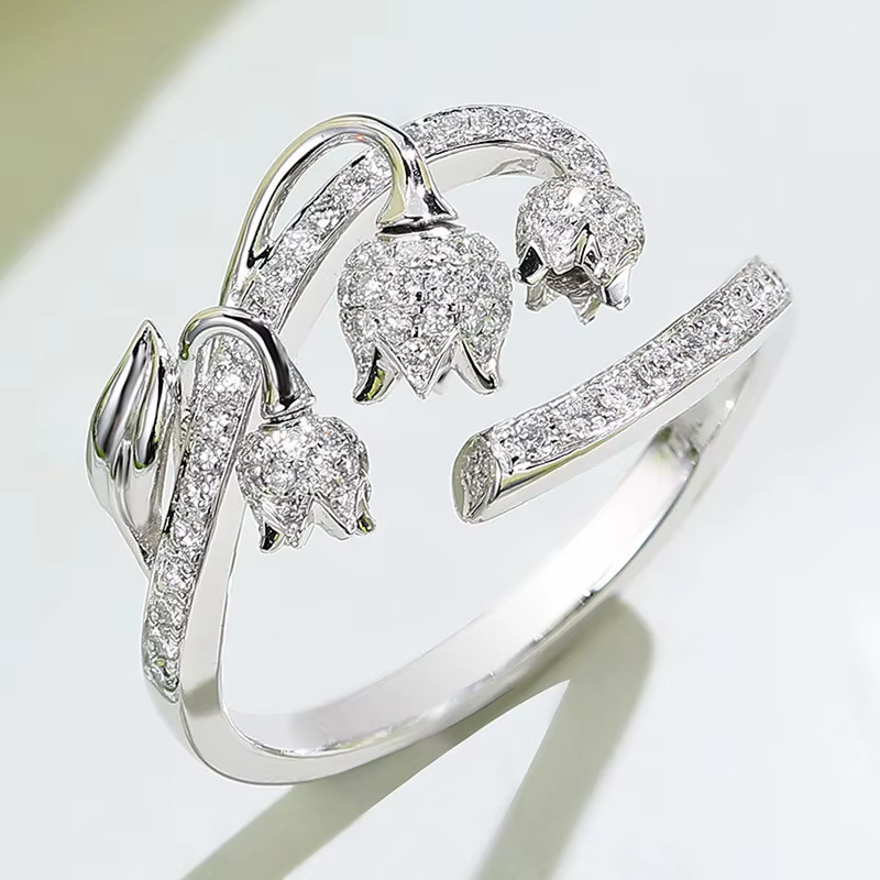 Huretailers-Bague d'ouverture chic de paupières pour femme, accessoires de fête de fiançailles, desi