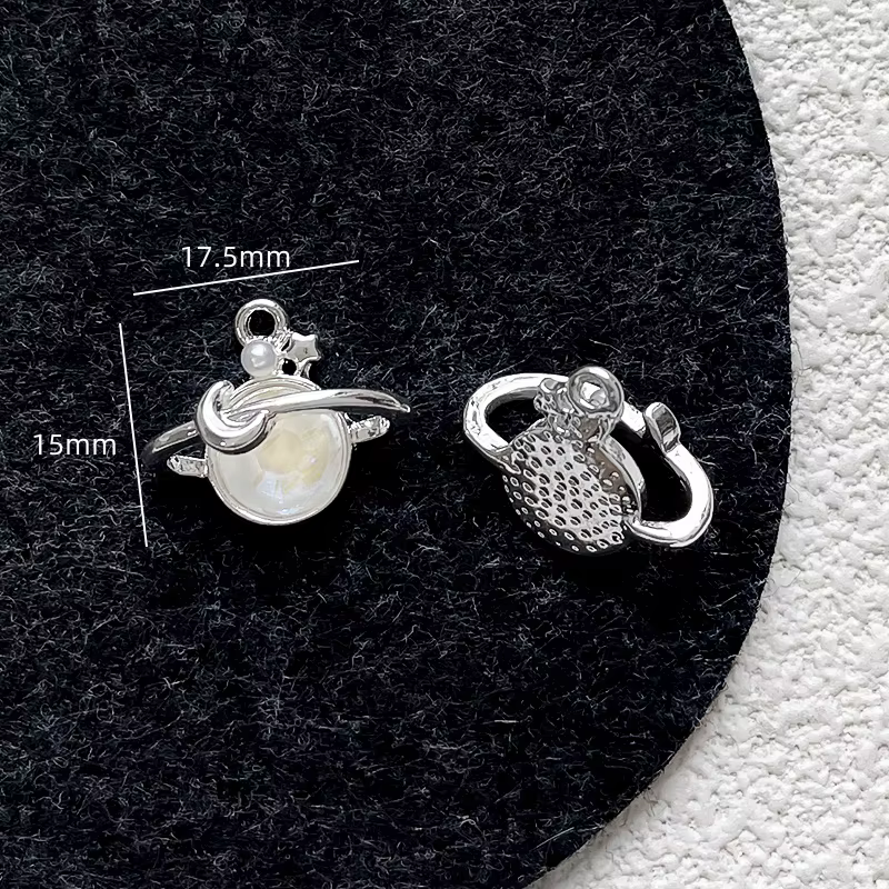 Pendentif en alliage Dreamstar planète lune papillon, 6 pièces, bijoux faits à la main, collier, bou