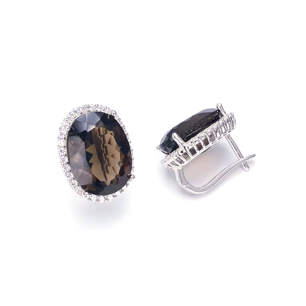 Boucle d'oreille naren argent regardé 925 pour femme, bijoux fins, cadeau de fête pour femme, grosse