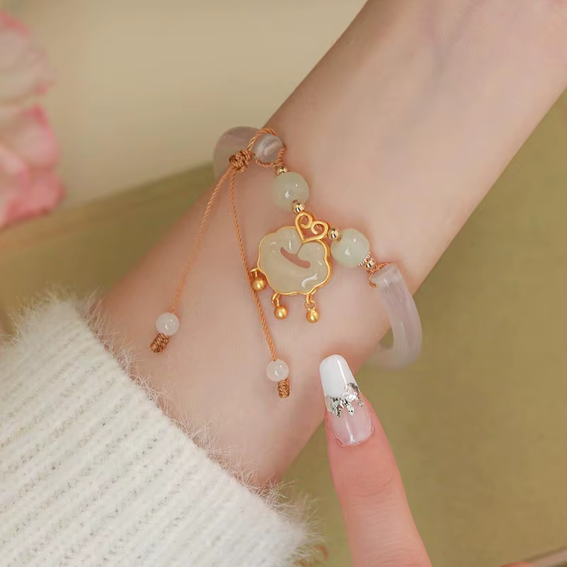 Bracelet à breloques en perles vintage pour femmes, perle décontractée de fête, bijoux de mode, cade