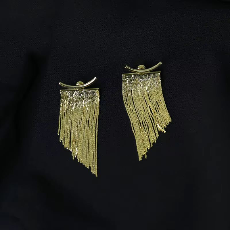 Boucles d'oreilles longues pampilles de Rotterdam pour femmes, élégantes, deux façons de porter, bou