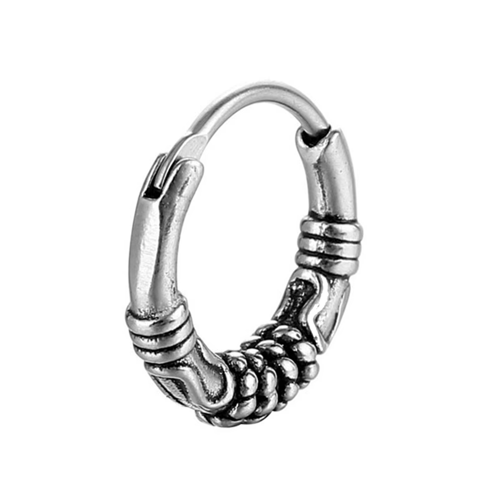 Mprainbow-Boucles d'oreilles créoles géométriques rétro pour hommes, boucles d'oreilles circulaires 