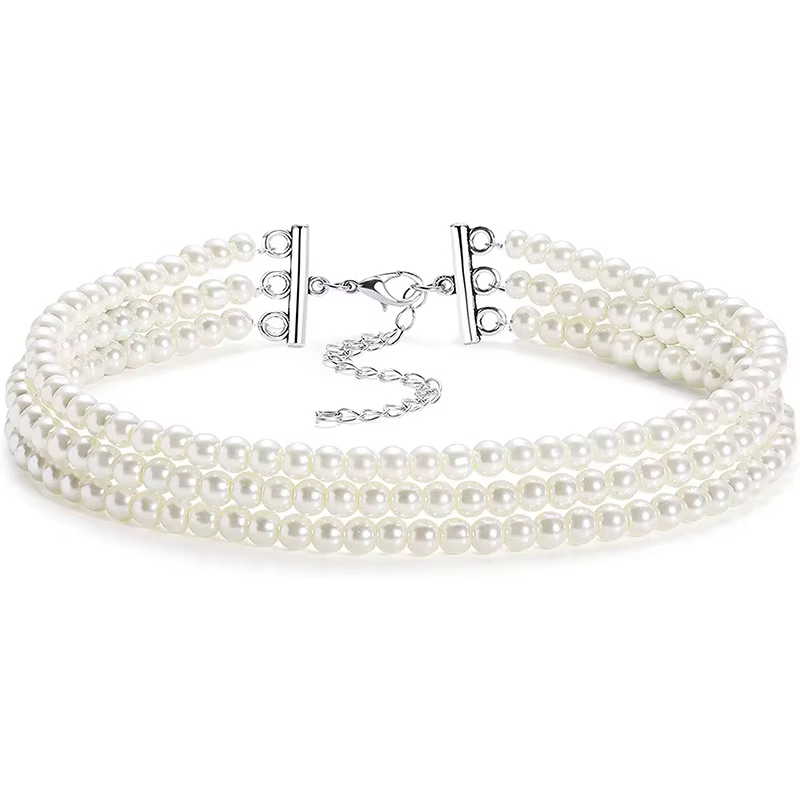 Tour de cou en perles blanches pour femmes, bijoux féminins élégants, design créatif bohème, mode de