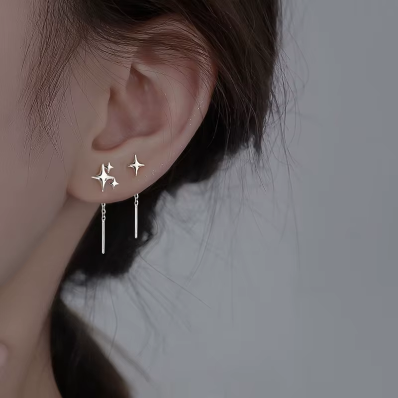Boucles d'oreilles Lotus Vintage en argent Sterling 925 pour femmes, Design à vis mignon et doux, bo