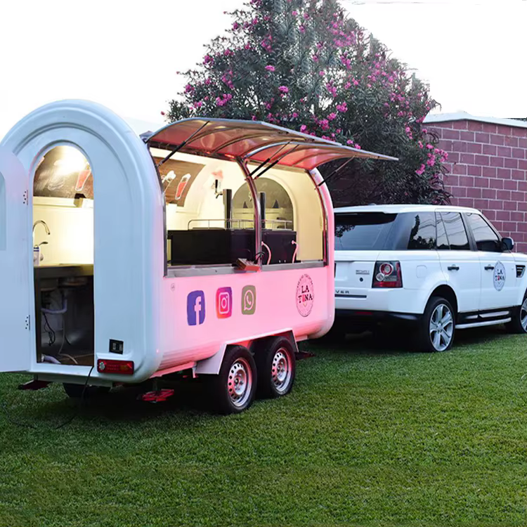 Camions de vente de nourriture populaires et très demandés, chariots de luxe de type C, nourriture m