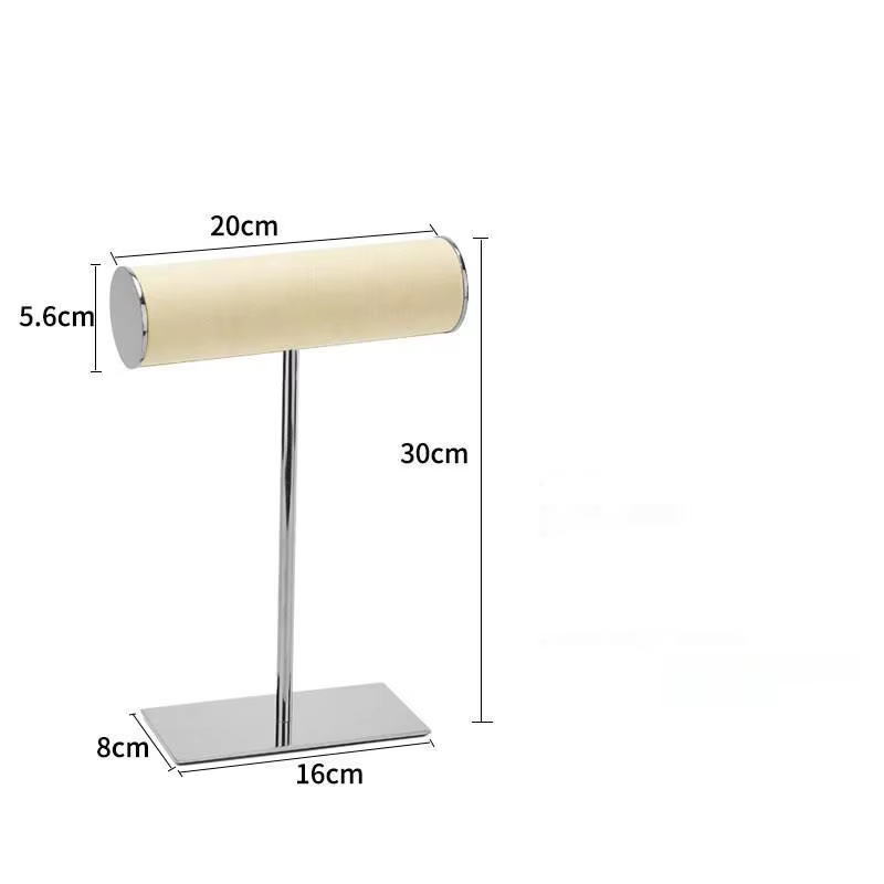 Présentoir de bijoux en acier inoxydable et acrylique, 1 pièce, Double couche, vitrine de bracelets 