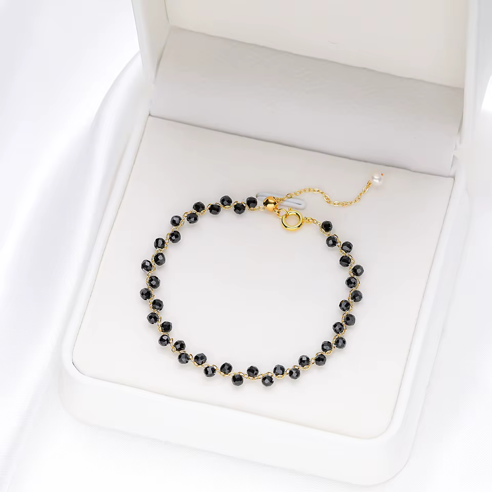 Bracelet Tourmaline en pierre naturelle pour femmes, 3MM, bijoux à portée de main, cadeau de luxe, a