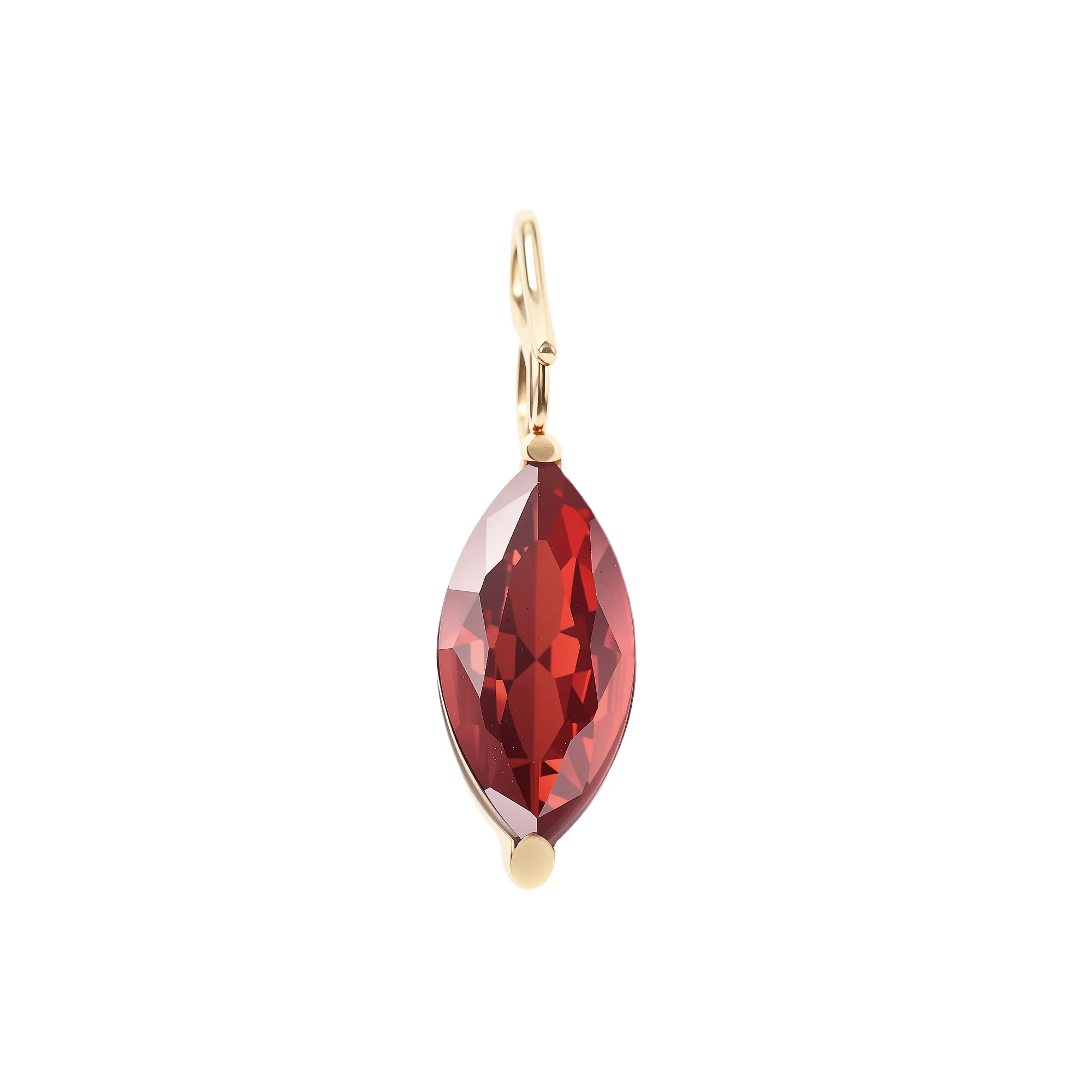 Pendentifs en cristal multicolores St-Delan plaqués or 14 carats, breloques en zircon cubique marqui