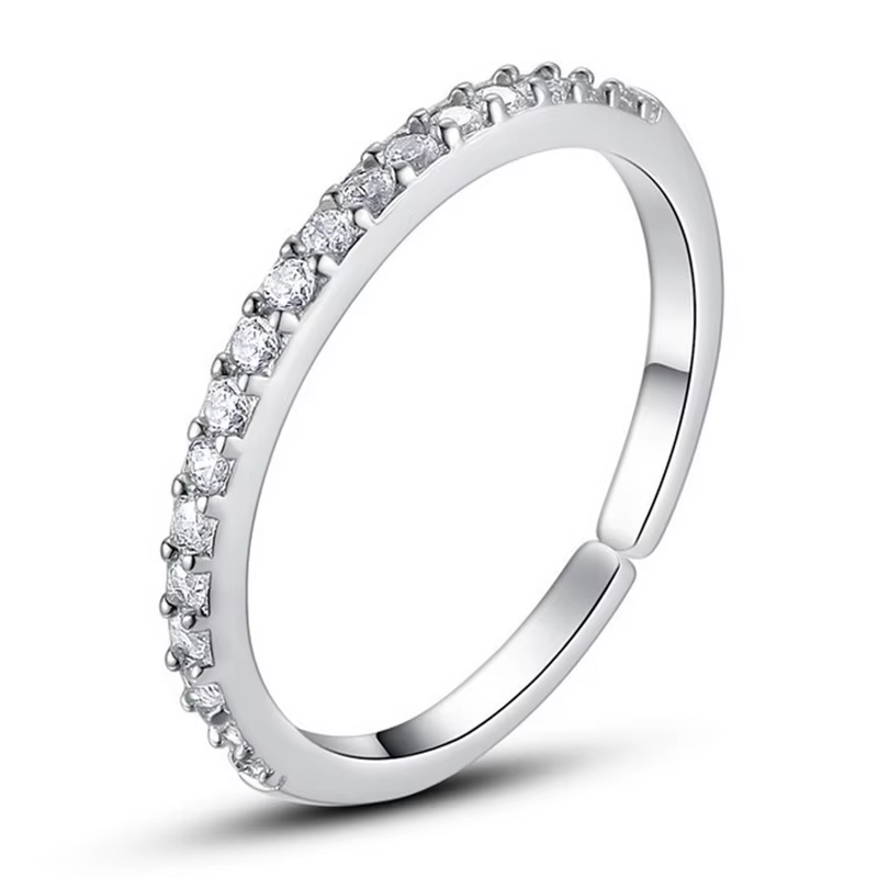 Bague en argent 925 avec zircon brillant pour femme, bijoux de mariage classiques, bagues en argent 
