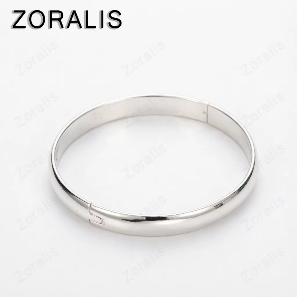 Bracelet ouvert lisse en or 18 carats de 8 mm pour femmes et hommes, idéal pour fiançailles, mariage