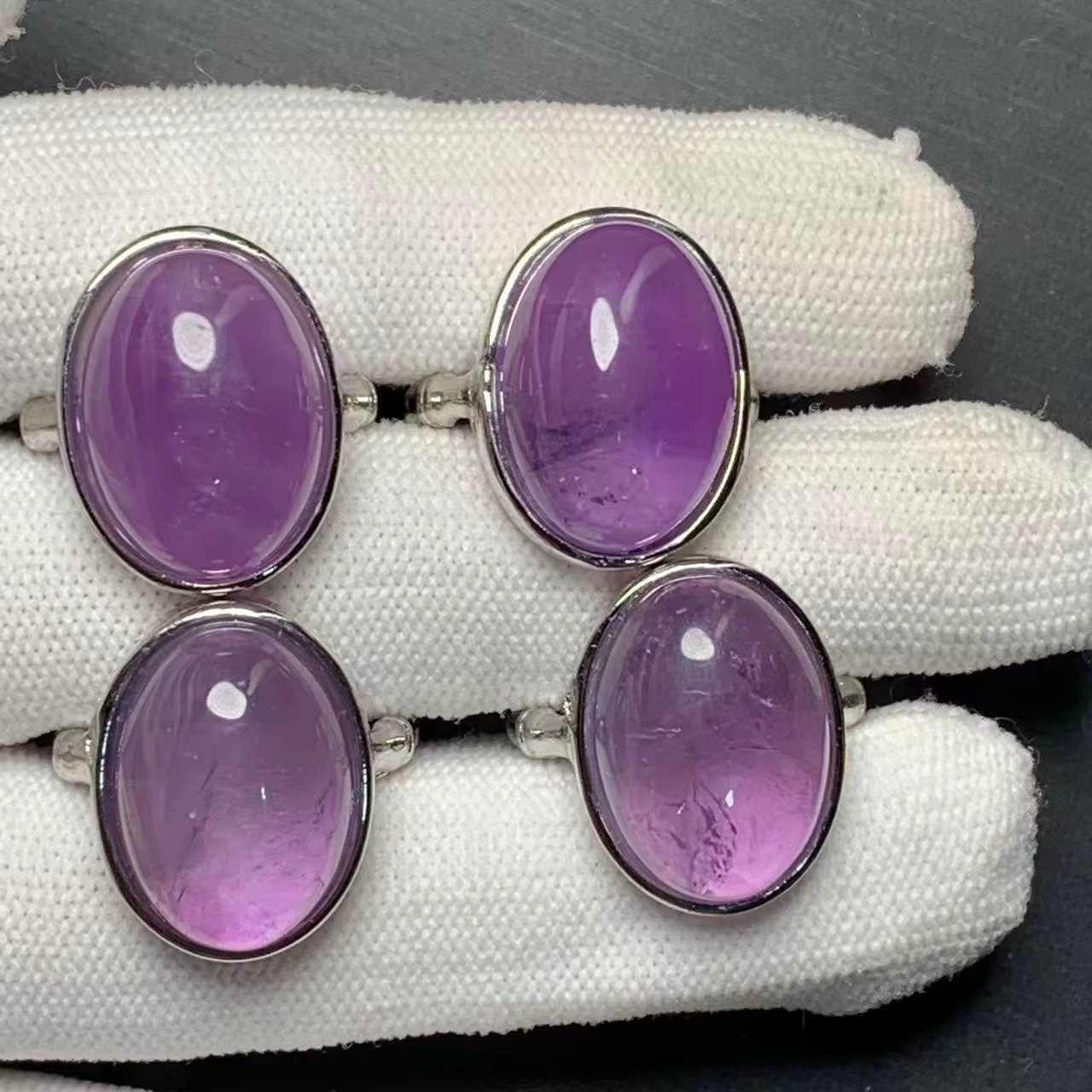 Bague améthyste naturelle en pierre pour femmes, bagues faites à la main, bijoux pour femmes, cadeau