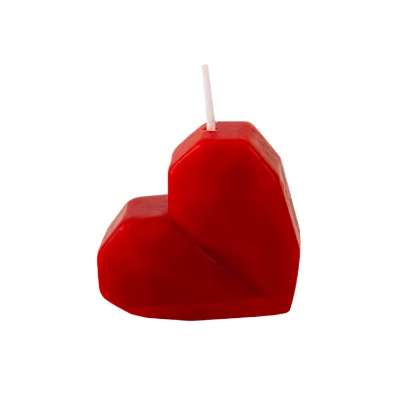 Bougies romantiques en forme de cœur, 2 pièces, bougie d'aromathérapie en flamme, décor d'anniversai