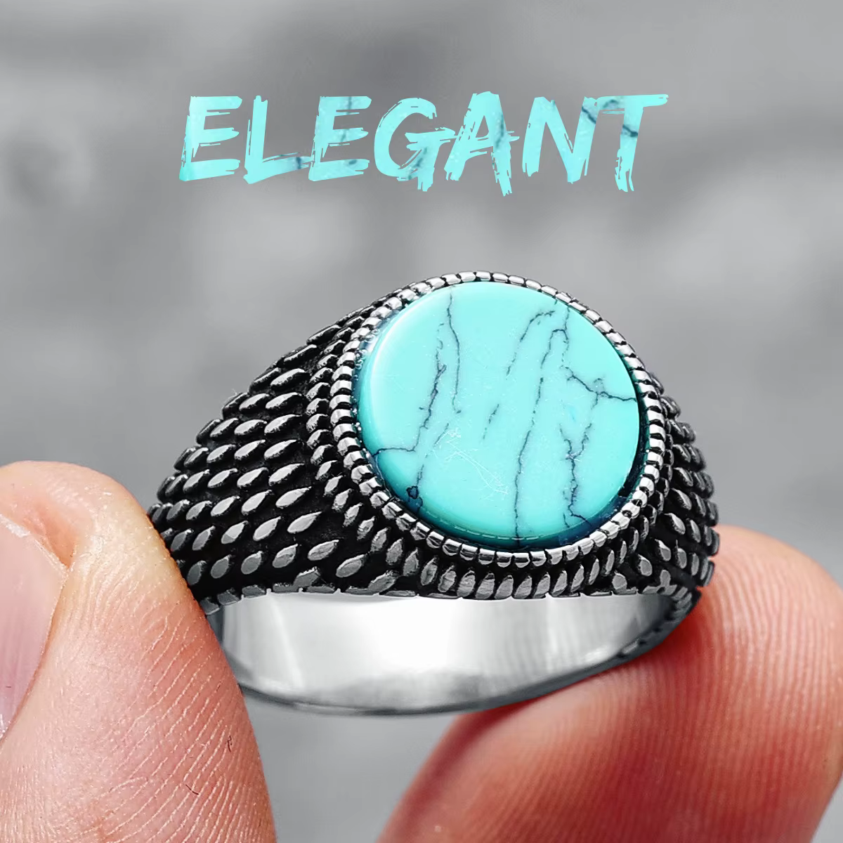 Bague en acier inoxydable 316L pour hommes, pierres précieuses simples, tendance, strass élégants, b