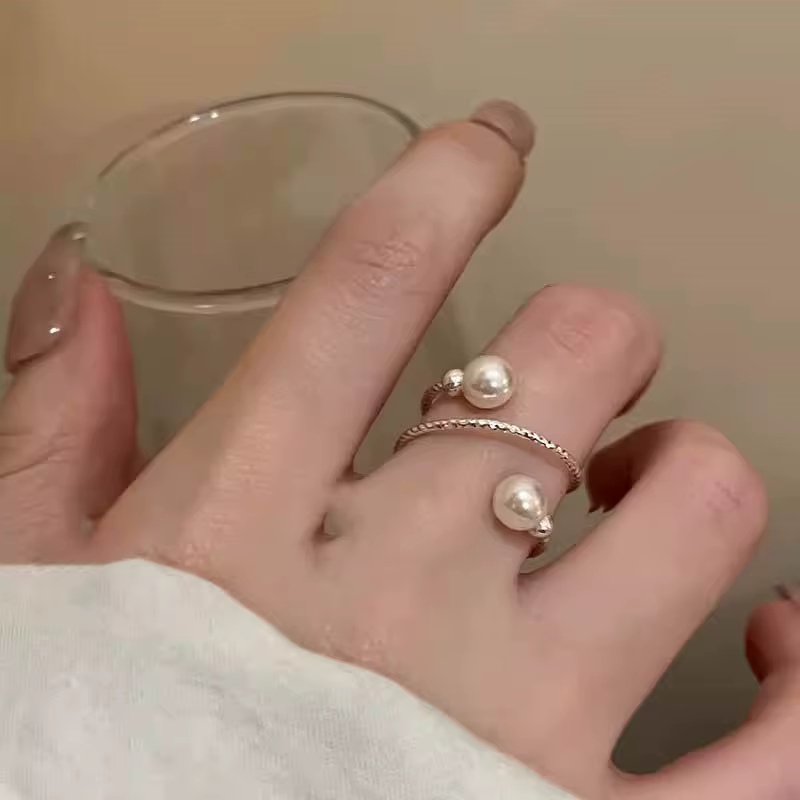 Bague petite boule CCB Simple pour femmes et hommes, Punk Hip Hop, anneau ouvert en métal, bijoux ca
