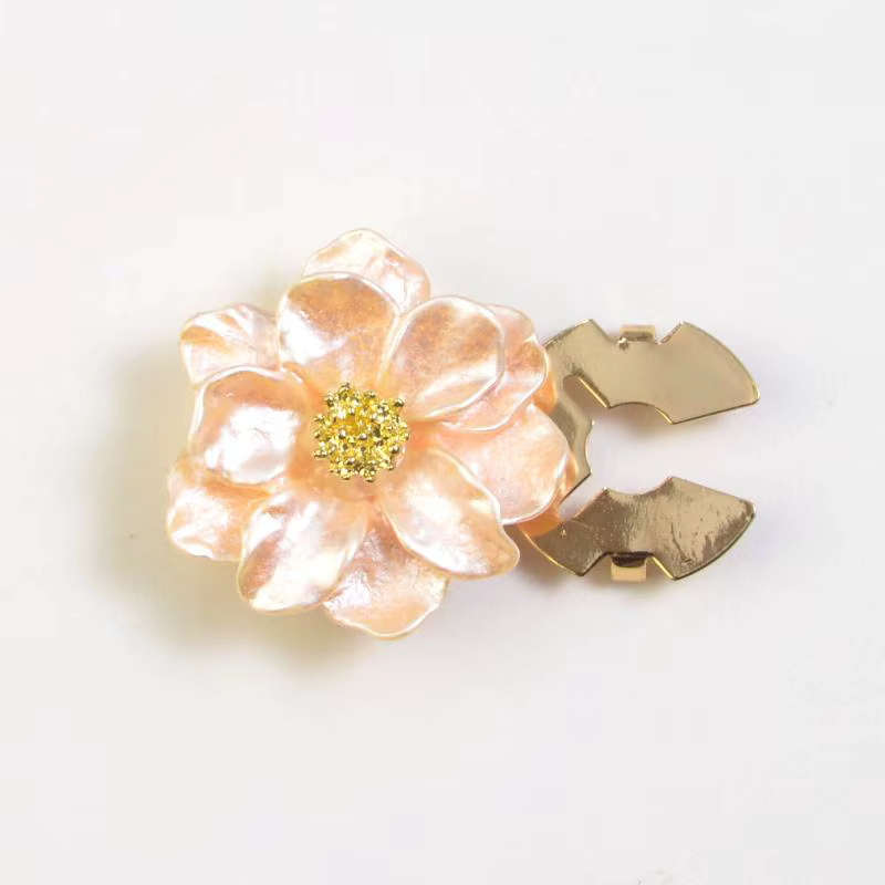 Ensemble de boutons de manchette en perles et strass pour femmes, couvre-boutons de haute couture, C