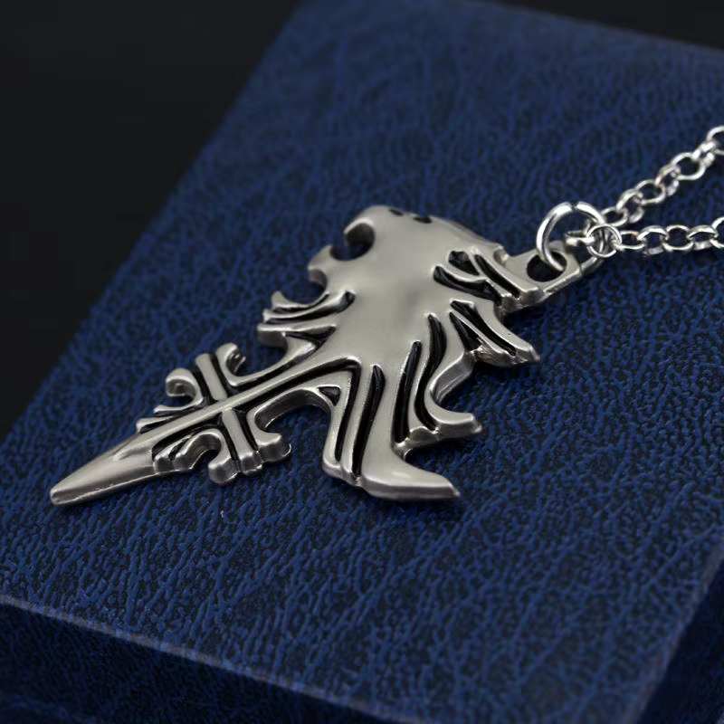 Collier Final Fantasy VIII Cœur de Lion Dormant Griever Squall Leonhart Pendentifs Tête de Lion Bijo