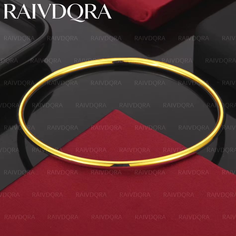 Bracelets solides plaqués or 18 carats, 3mm, pour femmes et hommes, bijoux de charme, pour mariage, 