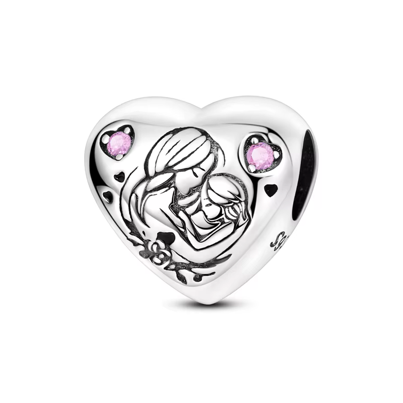 Breloques perles 925 en argent Sterling arbre de vie coeur de pêche doux amour breloques ajustement 