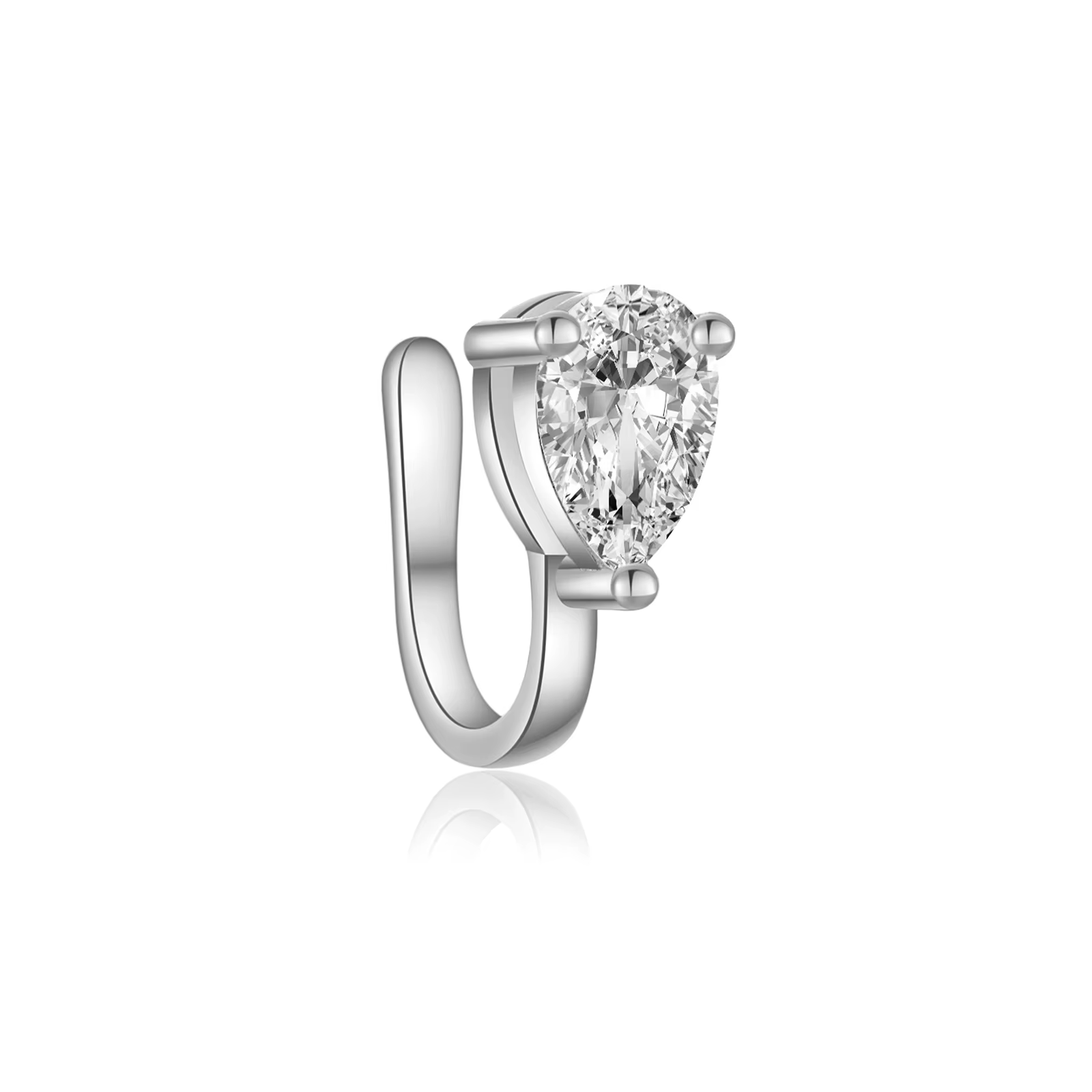 VEWANT-Boucles d'oreilles en argent regardé 925 pour femme, manchette d'oreille, clips sans piercing