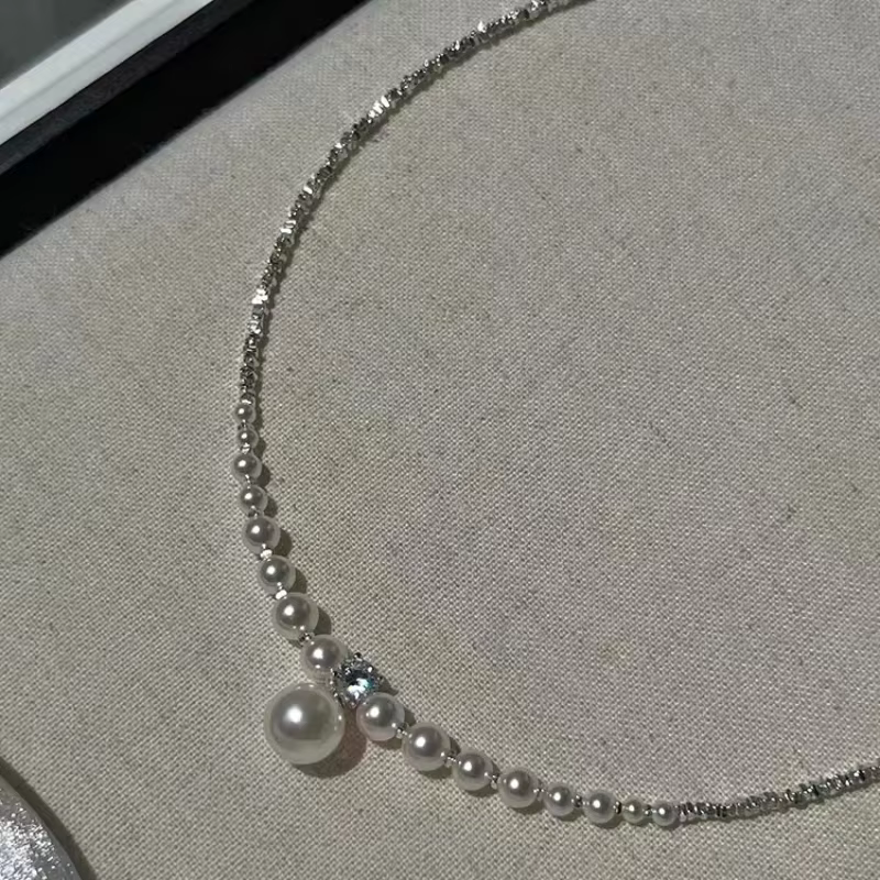 Collier de perles simulées rondes pour femmes, bijoux modernes, une couche, tempérament élégant, fêt