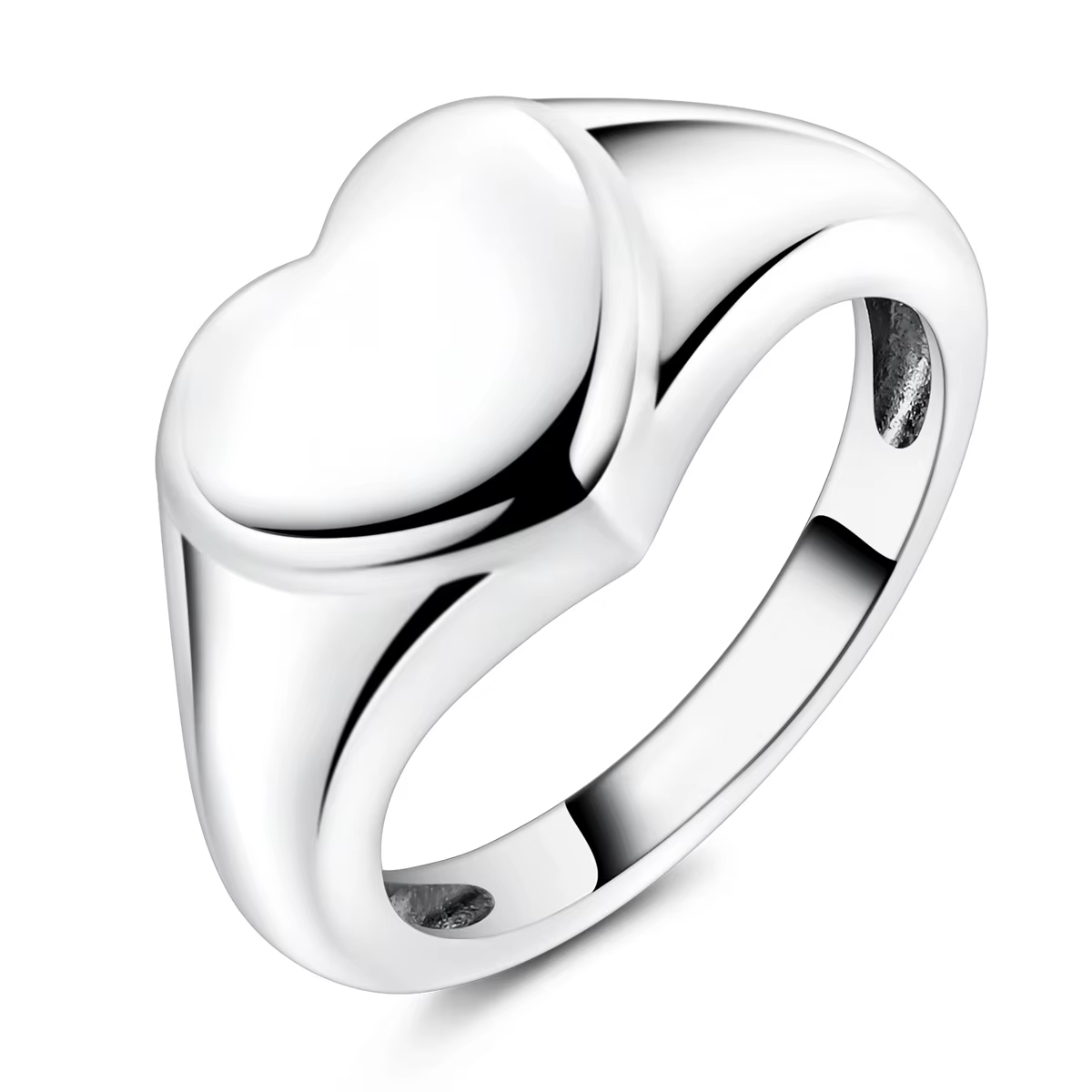 Bague en argent 925 pour femmes, bijoux fins minimalistes en forme de cœur, accessoires minimalistes