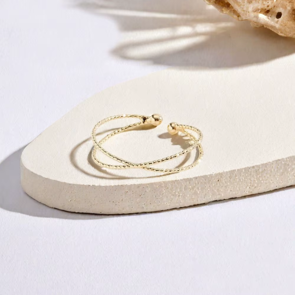 Bague d'orteil réglable couleur or et argent pour femme, bijou de pied minimaliste pour les vacances