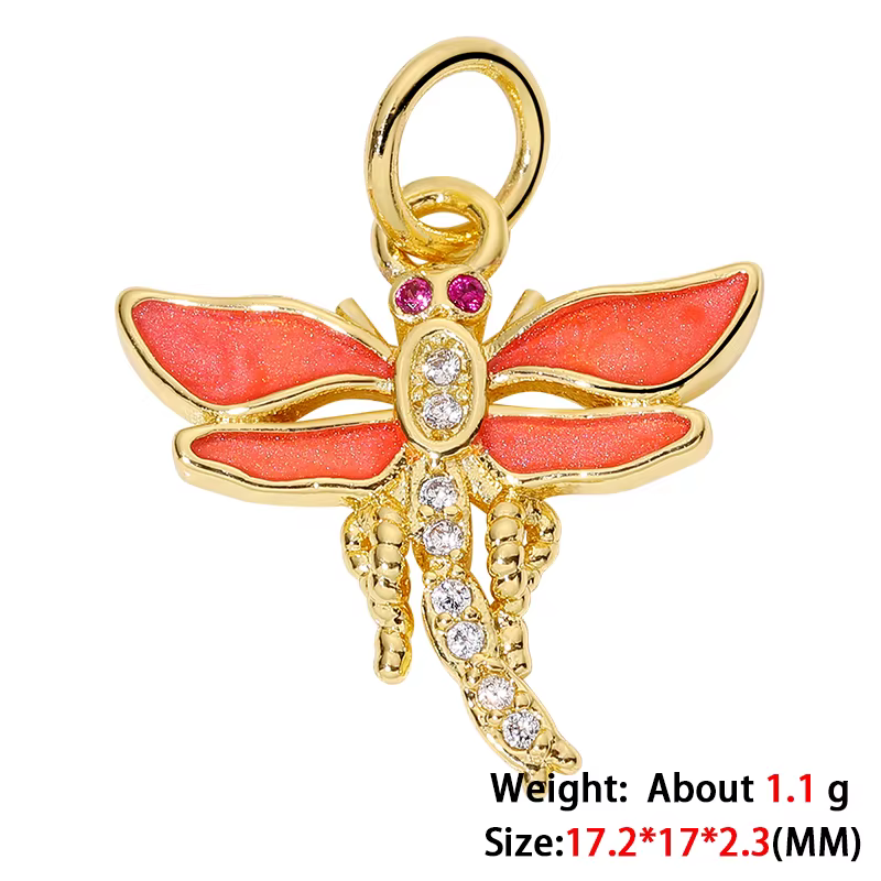 MIHUA-Pendentif en or véritable plaqué 18 carats pour femme, cubique, contre-indiqué, pendentif anim