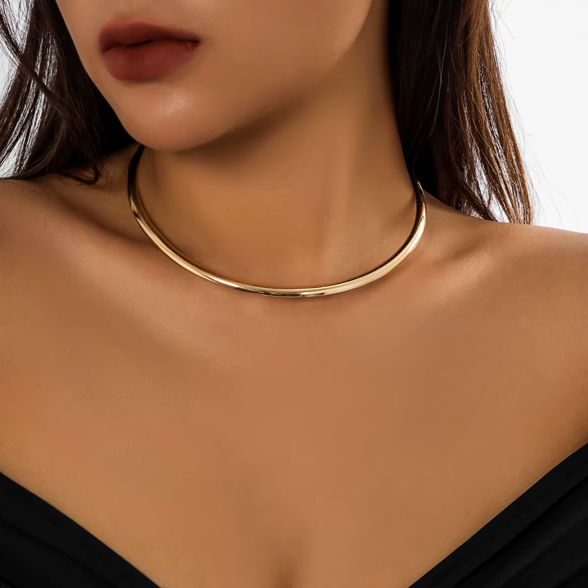 Collier couples élégant et Simple pour femmes, ras du cou tendance, bijoux à la mode sur le cou, acc