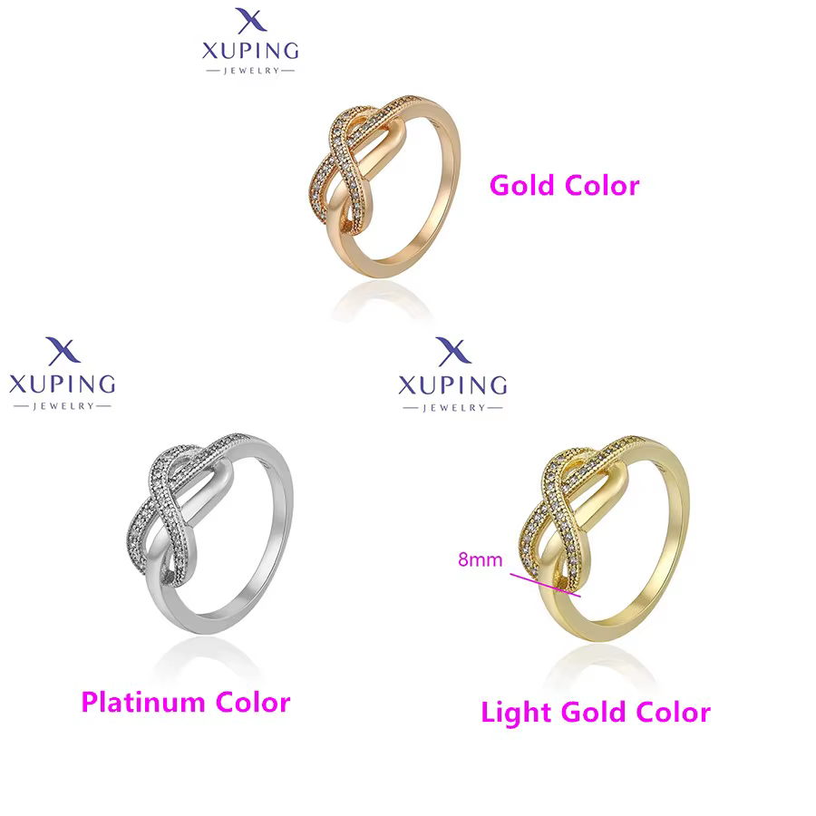 Xuping bijoux mode tendance bague Simple nouveauté femmes Couple fête cadeau X 000714506