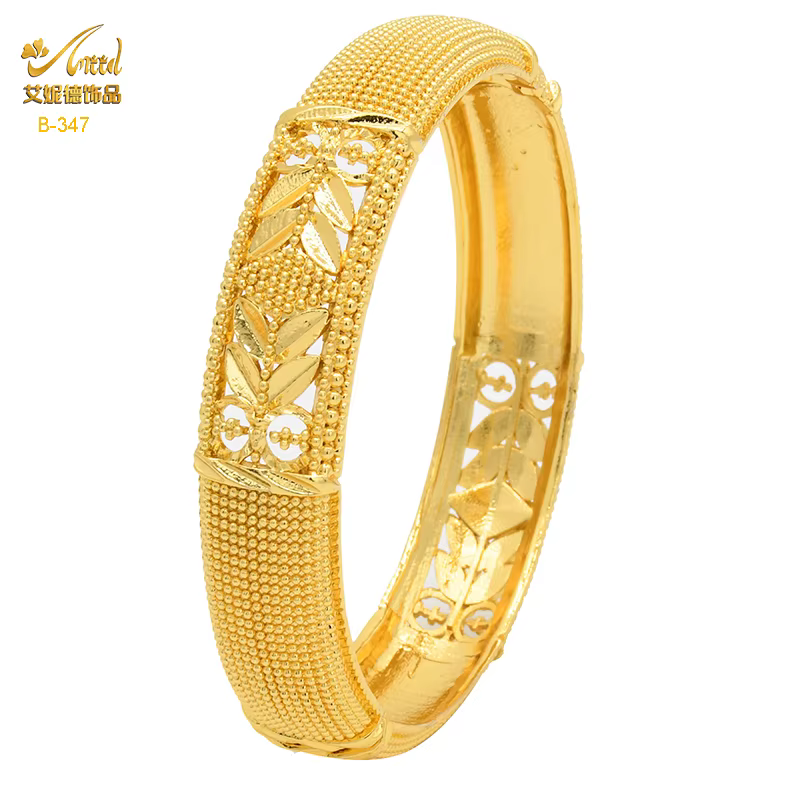 Bracelets de luxe en or 24 carats pour femmes, bracelets indiens et africains, bracelets à breloques