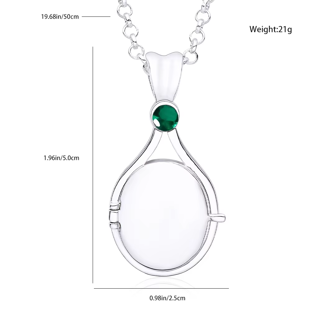 Hanreshe-Collier en cuivre plaqué argent H2o, bijoux de cosplay de dessin animé, émission de télévis