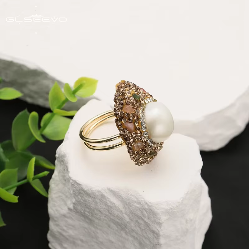 GLSEEVO – bague en pierre Tourmaline du soudan pour femmes, préservation de la couleur, luxe personn