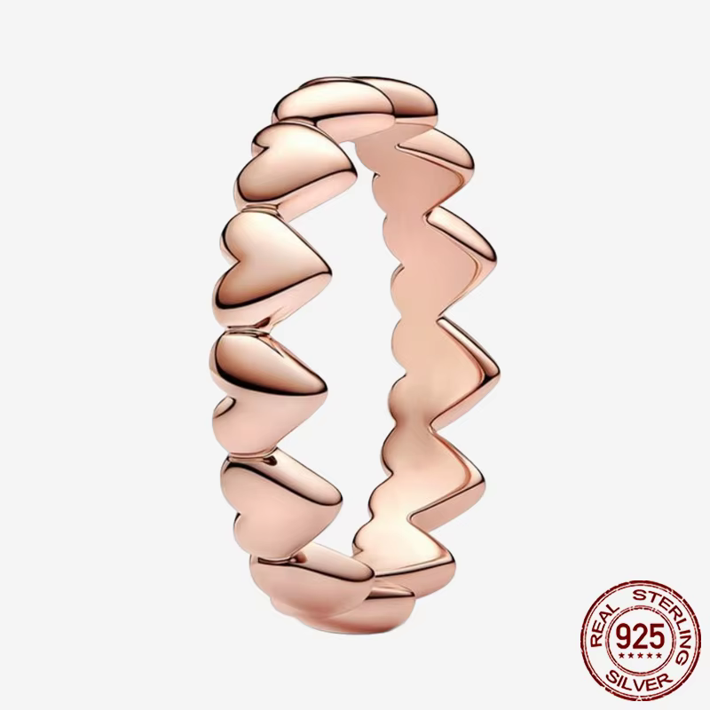 Bague Cœur Papillon Scintillant en Argent Sterling 925 Princesse Tiara 2026 pour Femme, Bijoux DIY, 