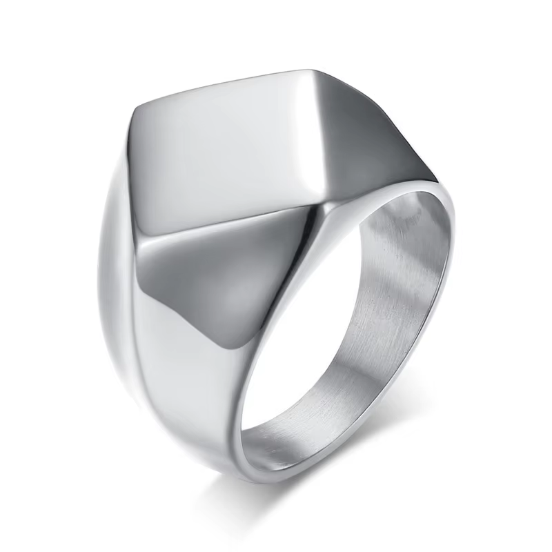Vnox – bague en forme de losange pour homme, anneau de pouce, en acier inoxydable, rétro, Viking, Ro