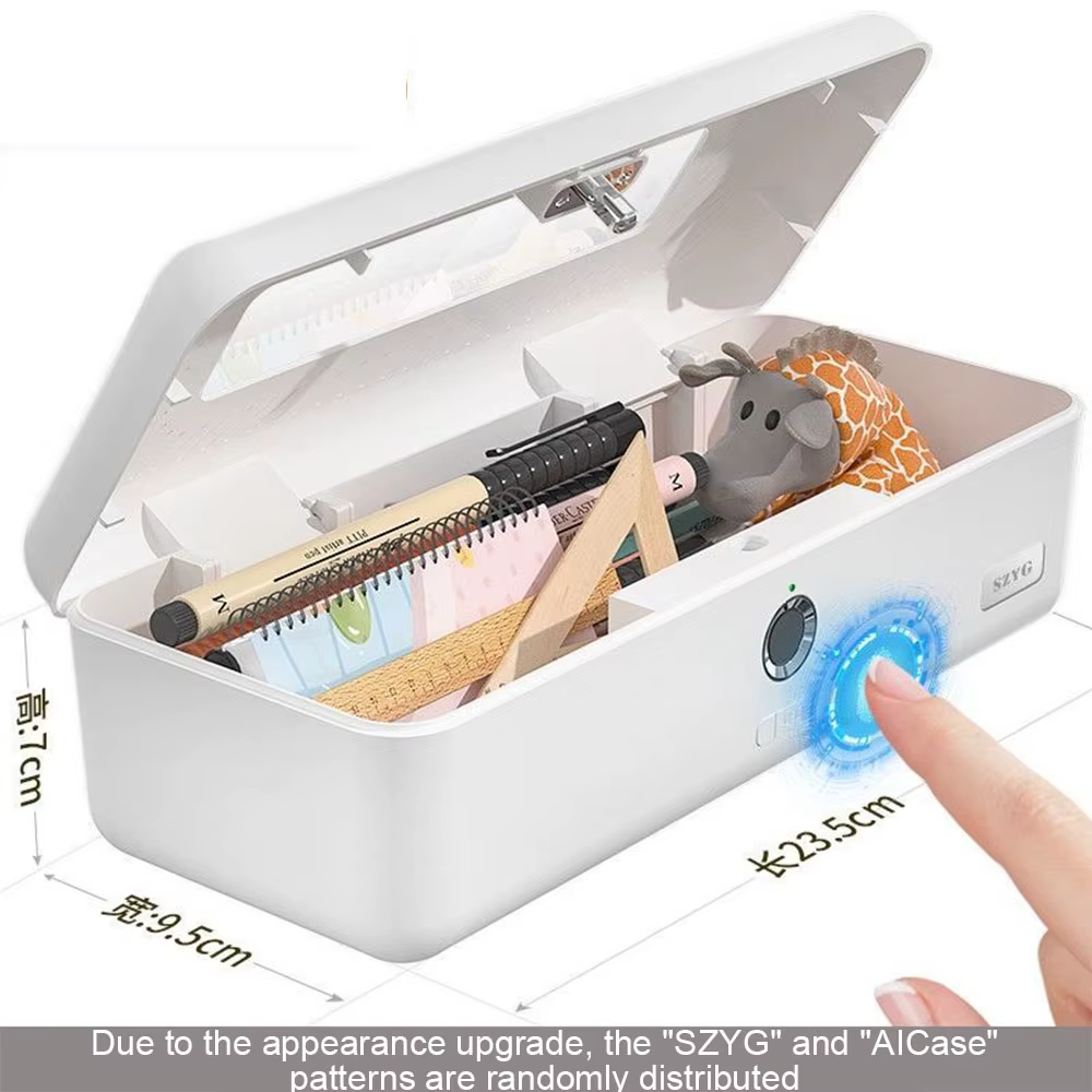 Coffre-fort à empreintes digitales, Mini coffre-fort pour bijoux, papeterie, clé de sécurité, carte 