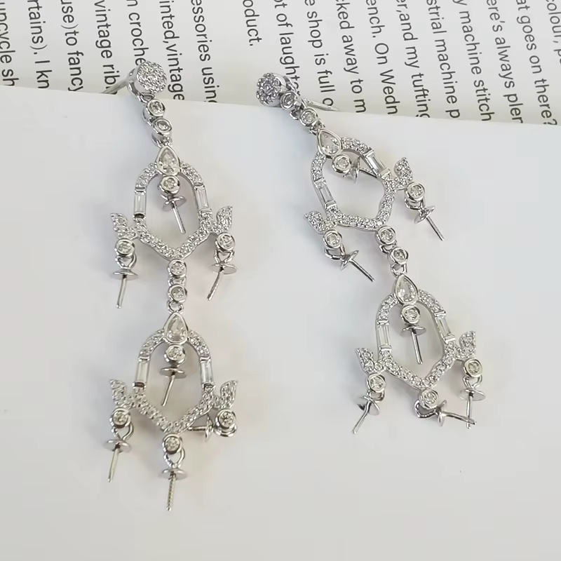 MeiBaPJ-Boucles d'Oreilles Rondes en Argent 3.5 pour Femme, Bijoux de Mariage Fins, Perles Blanches 