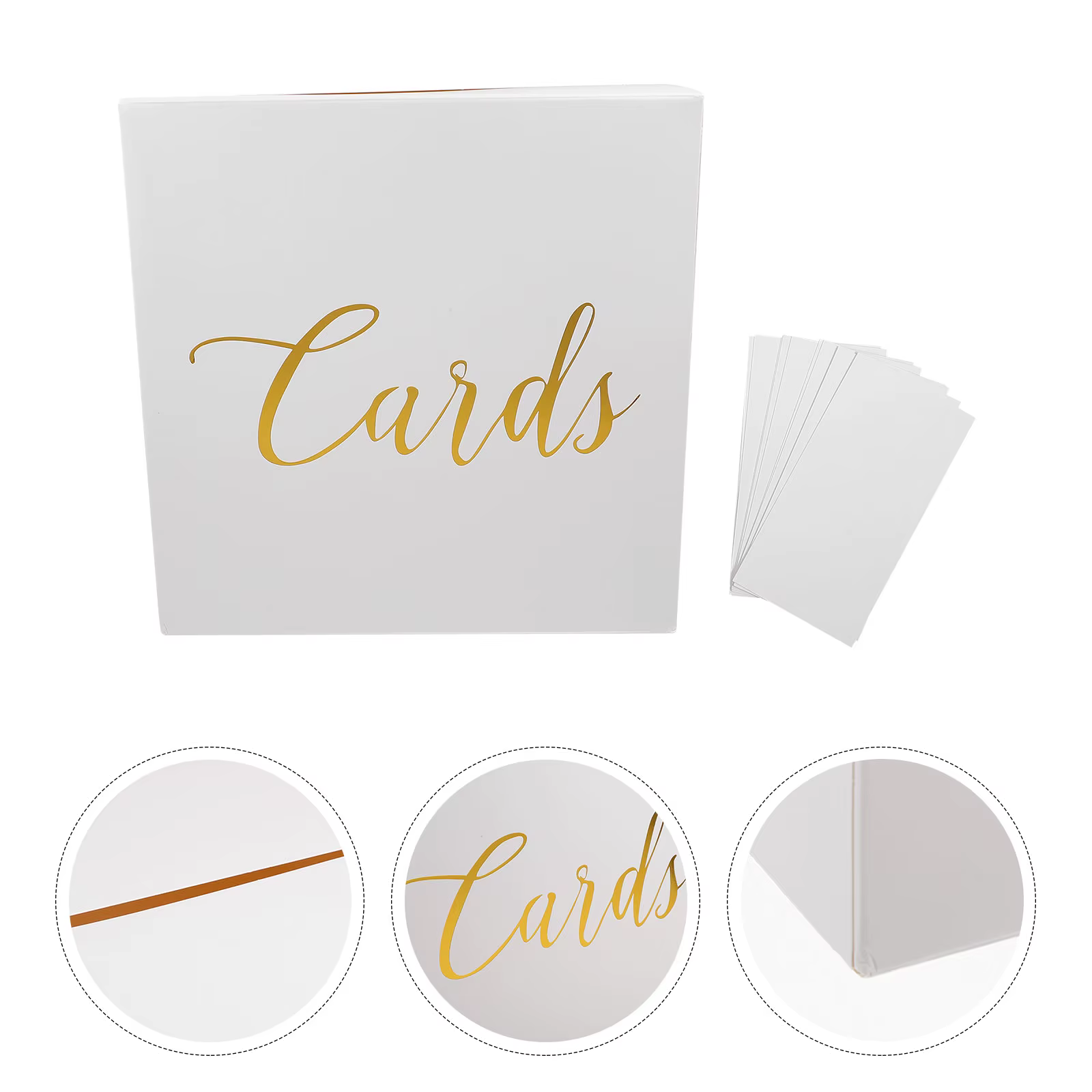 1 ensemble de boîtes à cartes de mariage, boîtes en papier blanc pour enveloppes, garde de vœux, sto